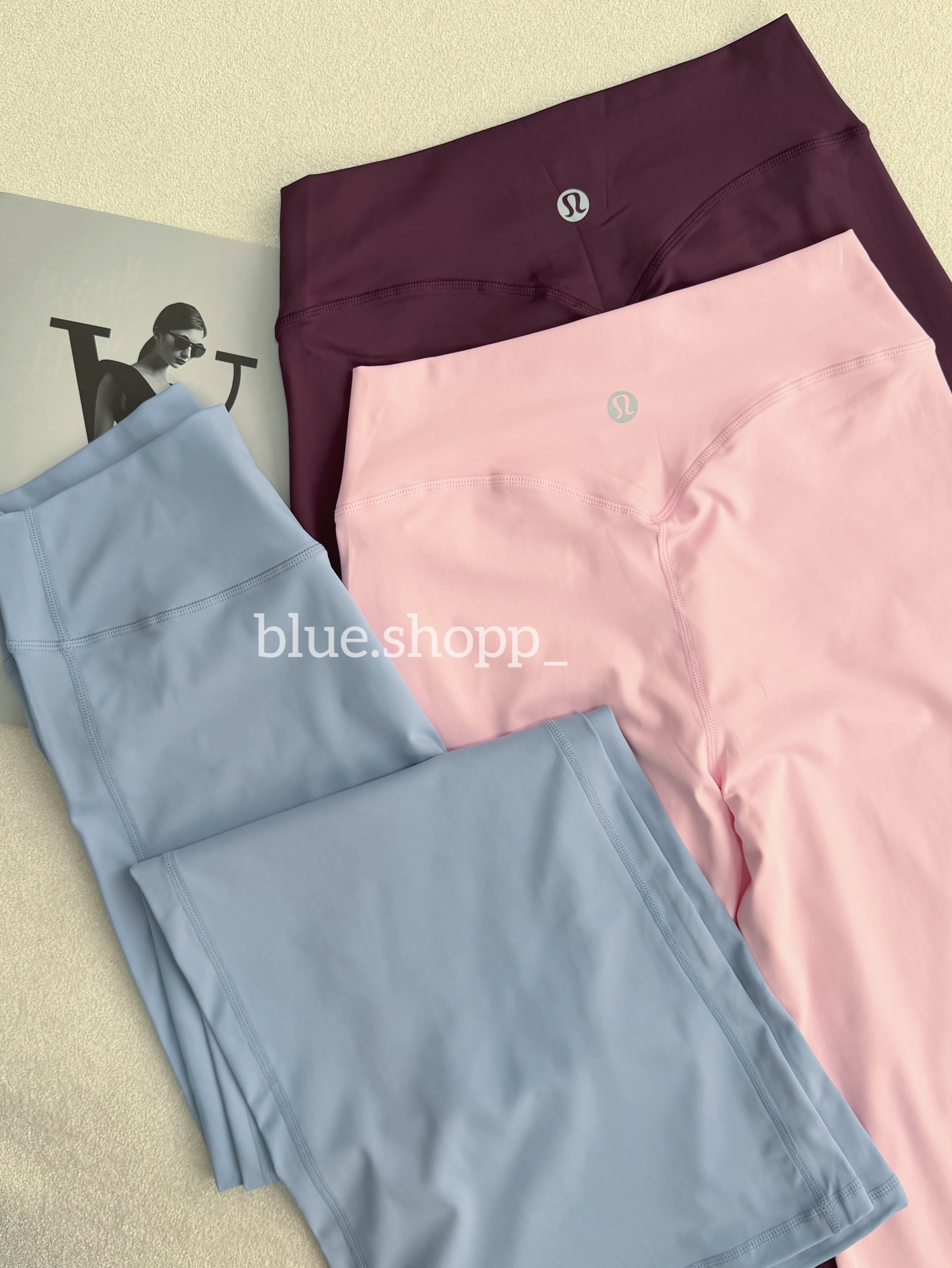 شلوار بگ فلامنت زنانه لولولمون(Lululemon )وارداتی کمر پهن پشت هفتی کد ۶۹۵